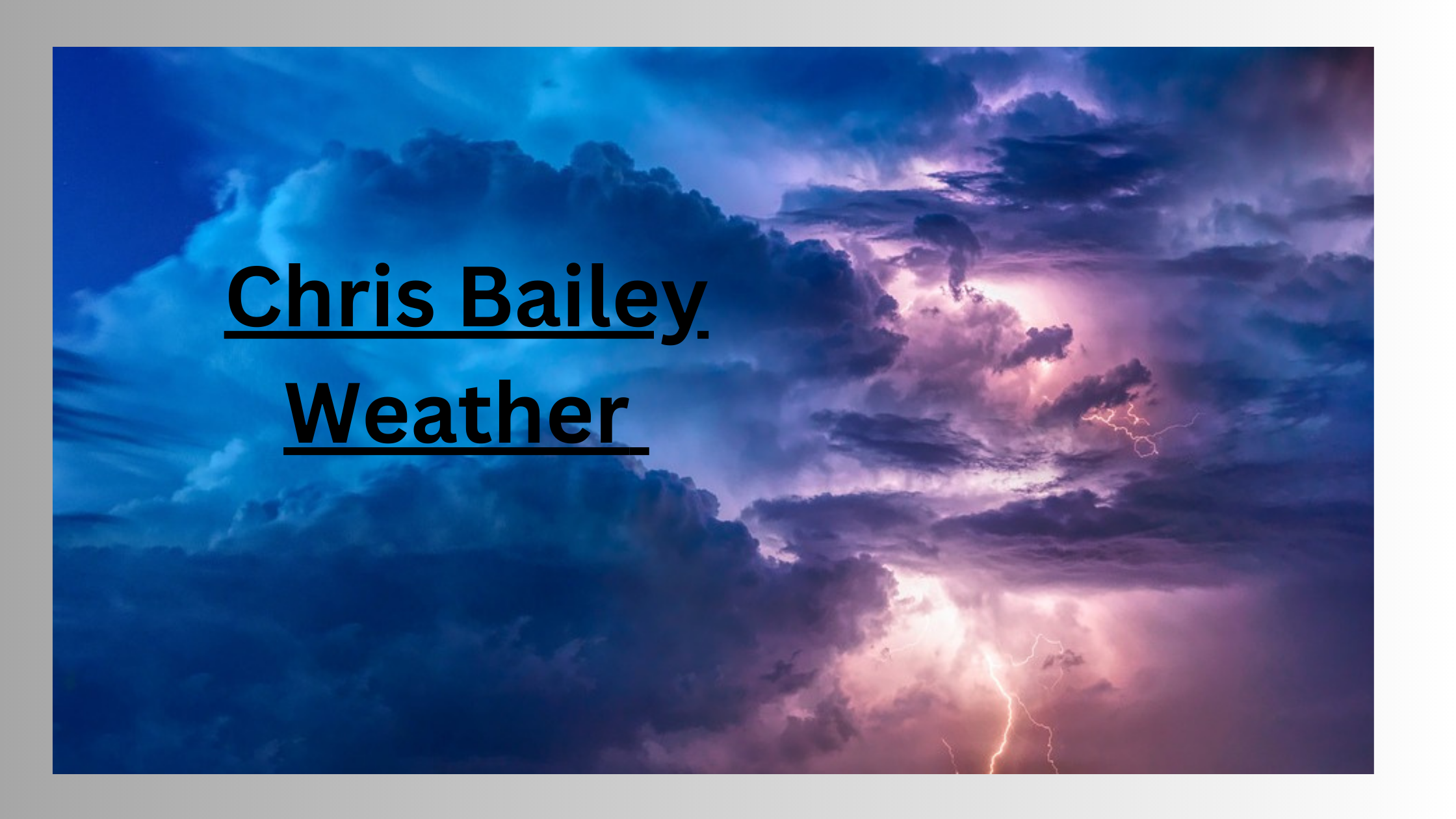 Read more about the article Chris Bailey Weather